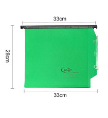 Cartella sospesa Joker - armadio - interasse 33 cm - fondo V - 33 x 28 cm - verde - Bertesi