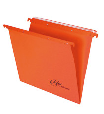 Cartella sospesa Joker - cassetto - interasse 33 cm - fondo V - 31,3 x 25 cm - arancio - Bertesi