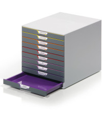 Cassettiera Varicolor - 28 x 35,6 x 29,2 cm - 10 cassetti - Durable Cassettiera Varicolor - 28 x 35,6 x 29,2 cm - 10 cassetti - Durable
