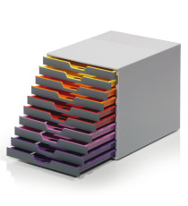 Cassettiera Varicolor - 28 x 35,6 x 29,2 cm - 10 cassetti - Durable Cassettiera Varicolor - 28 x 35,6 x 29,2 cm - 10 cassetti - Durable