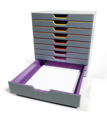 Cassettiera Varicolor - 28 x 35,6 x 29,2 cm - 10 cassetti - Durable Cassettiera Varicolor - 28 x 35,6 x 29,2 cm - 10 cassetti - Durable