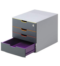 Cassettiera Varicolor Safe - 28 x 29,2 x 35,6 cm - 4 cassetti - Durable Cassettiera Varicolor Safe - 28 x 29,2 x 35,6 cm - 4 cassetti - Durable
