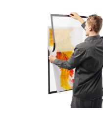 Cornice adesiva Duraframe Poster - 70 x 100 cm - argento - Durable