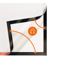 Cornice adesiva Duraframe Poster - 70 x 100 cm - argento - Durable