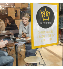 Cornice espositiva Duraframe - A4 - 21 x 29,7 cm - giallo - Durable Cornice espositiva Duraframe - A4 - 21 x 29,7 cm - giallo - Durable