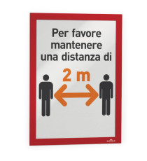 Cornice espositiva Duraframe - A4 - 21 x 29,7 cm - rosso - Durable