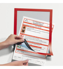 Cornice espositiva Duraframe - A4 - 21 x 29,7 cm - rosso - Durable