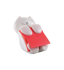 Dispenser gatto bianco + ricarica Post-it Super Sticky Z Notes rosso rubino - CAT-330 - 76 x 76 mm - 90 fogli - Post-it Dispenser gatto bianco + ricarica Post-it Super Sticky Z Notes rosso rubino - CAT-330 - 76 x 76 mm - 90 fogli - Post-it