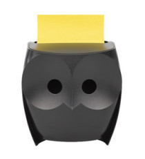 Dispenser gufo nero + ricarica Post-it Super Sticky Z Notes giallo - OWL-330 - 76 x 76 mm - 90 fogli - Post-it Dispenser gufo nero + ricarica Post-it Super Sticky Z Notes giallo - OWL-330 - 76 x 76 mm - 90 fogli - Post-it