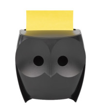 Dispenser gufo nero + ricarica Post-it Super Sticky Z Notes giallo - OWL-330 - 76 x 76 mm - 90 fogli - Post-it Dispenser gufo nero + ricarica Post-it Super Sticky Z Notes giallo - OWL-330 - 76 x 76 mm - 90 fogli - Post-it