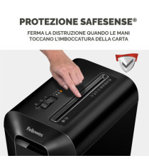 Distruggidocumenti LX65 - a frammenti - nero - Fellowes Distruggidocumenti LX65 - a frammenti - nero - Fellowes