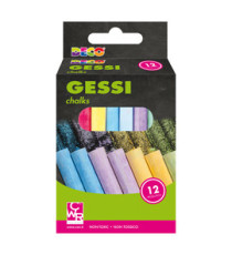 Gessetti tondi - ø 10 x 81 mm - colori assortiti - Deco - Scatola 12 gessetti tondi Gessetti tondi - ø 10 x 81 mm - colori assortiti - Deco - Scatola 12 gessetti tondi