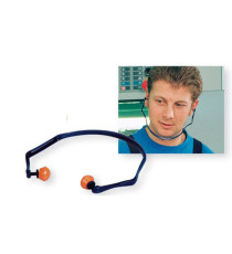 Inserti auricolari con archetto 1310 - SNR 26 dB - blu/arancio - 3M Inserti auricolari con archetto 1310 - SNR 26 dB - blu/arancio - 3M