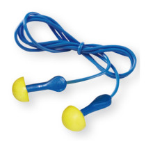 Inserti auricolari E.A.R. Express con cordicella - SNR 38 dB - giallo/blu - 3M - conf. 100 pezzi
