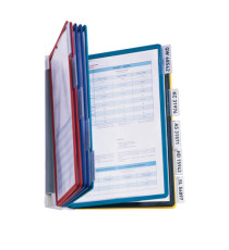 Leggio da parete Vario Wall 10 - 10 pannelli Sherpa inclusi - colori assortiti - Durable