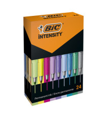 Marcatore Intensity - colori assortiti - Bic - 24 pezzi Marcatore Intensity - colori assortiti - Bic - 24 pezzi