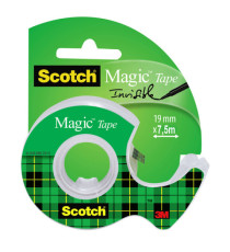 Nastro adesivo Magic 810 - con chiocciola - permanente - 1,9 cm x 7,5 m - trasparente - Scotch Nastro adesivo Magic 810 - con chiocciola - permanente - 1,9 cm x 7,5 m - trasparente - Scotch