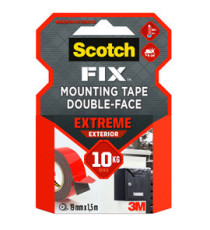 Nastro biadesivo FIX Extreme - 19 mm x 1,5 m - LDPE - grigio - Scotch