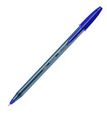 Penna a sfera con cappuccio Cristal Exact - punta 0,7 mm - blu - Bic - scatola 20 pezzi