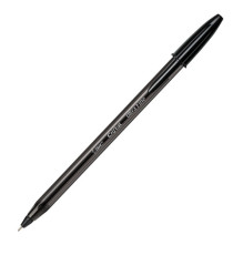 Penna a sfera con cappuccio Cristal Exact - punta 0,7 mm - nero - Bic - scatola 20 pezzi