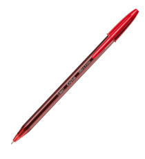 Penna a sfera con cappuccio Cristal Exact - punta 0,7 mm - rosso - Bic - scatola 20 pezzi