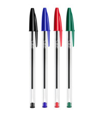 Penna a sfera Cristal - punta 1.0mm - colori assortiti - Bic - barattolo 20 pezzi