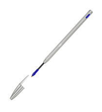 Penna sfera Cristal Re'New - con cappuccio - 1 mm - blu - Bic