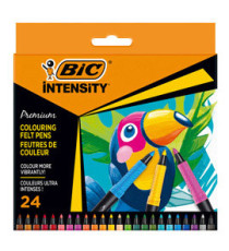 Pennarello Intensity Premium - colori assortiti - Bic - conf. 24 pezzi Pennarello Intensity Premium - colori assortiti - Bic - conf. 24 pezzi