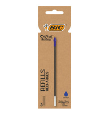 Refill sfera Cristal Re'New - punta 1 mm - blu - Bic - blister 3 pezzi Refill sfera Cristal Re'New - punta 1 mm - blu - Bic - blister 3 pezzi