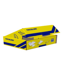 Scatola spedizioni Postal Box - XS - 34 x 24 x 6 cm - giallo/blu - Blasetti