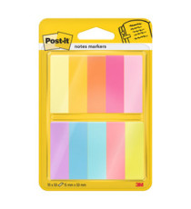 Segnapagina Post-it - 670-10AB-EU - in carta - 12,7 x 44 mm - 10 colori assortiti - Post-it - conf. 500 pezzi