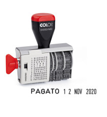 Timbro 04000/WD datario + Polinomio - 12 diciture 4 mm - Colop Timbro 04000/WD datario + Polinomio - 12 diciture 4 mm - Colop