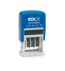Timbro Mini Dater S160/L1 Datario + PAGATO - 4 mm - autoinchiostrante - Colop