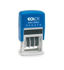 Timbro Mini Dater S160/L1 Datario + PAGATO - 4 mm - autoinchiostrante - Colop
