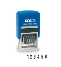 Timbro Mini Folio S126 Numeratore - 6 colonne 3,8 mm - autoinchiostrante - Colop Timbro Mini Folio S126 Numeratore - 6 colonne 3,8 mm - autoinchiostrante - Colop