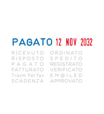 Timbro Mini Info Dater S120/WD Datario + Polinomio - 12 diciture 4 mm - autoinchiostrante - Colop Timbro Mini Info Dater S120/WD Datario + Polinomio - 12 diciture 4 mm - autoinchiostrante - Colop