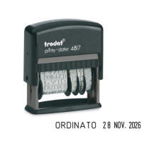 Timbro Printy Dater Eco 4817 Datario + Polinomio - 3,8 mm - autoinchiostrante - Trodat Timbro Printy Dater Eco 4817 Datario + Polinomio - 3,8 mm - autoinchiostrante - Trodat