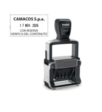 Timbro Professional 4.0 5460 Datario - 5,6 x 3,3 cm - 4 mm - personalizzabile - autoinchiostrante - Trodat Timbro Professional 4.0 5460 Datario - 5,6 x 3,3 cm - 4 mm - personalizzabile - autoinchiostrante - Trodat