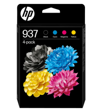 Pack Hp 937 BK-C-M-Y 6C400NE confezione 4 cartucce originali per Hp OfficeJet 9110b,9120B,9120e,9132e,9720,9730 Pack Hp 937 BK-C-M-Y 6C400NE confezione 4 cartucce originali per Hp OfficeJet 9110b,9120B,9120e,9132e,9720,9730