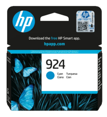 Hp 924C ciano 4K0U3NE cartuccia originale per Hp Officejet Pro 8134e/8125e/8122e/8124e/8132e/8135e capacità 400 pagine Hp 924C ciano 4K0U3NE cartuccia originale per Hp Officejet Pro 8134e/8125e/8122e/8124e/8132e/8135e capacità 400 pagine