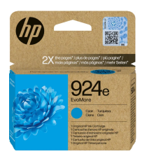 Hp 924eC ciano 4K0U7NE EvoMore cartuccia originale per Hp Officejet Pro 8134e/8125e/8122e/8124e/8132e/8135e 800 pagine Hp 924eC ciano 4K0U7NE EvoMore cartuccia originale per Hp Officejet Pro 8134e/8125e/8122e/8124e/8132e/8135e 800 pagine