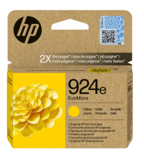 Hp 924eY giallo 4K0U9NE EvoMore cartuccia originale per Hp Officejet Pro 8134e/8125e/8122e/8124e/8132e/8135e 800 pagine Hp 924eY giallo 4K0U9NE EvoMore cartuccia originale per Hp Officejet Pro 8134e/8125e/8122e/8124e/8132e/8135e 800 pagine