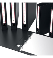 Portatabulati KM UNI - con custodia - 12x28 cm - dorso 5 cm - nero - Rexel Portatabulati KM UNI - con custodia - 12x28 cm - dorso 5 cm - nero - Rexel