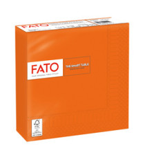 Tovagliolo - carta - 33 x 33 cm - 2 veli - arancio - Fato - conf. 50 pezzi
