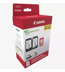 Multipack PG-545 + CL-546 8287B008AA + 50ff carta photo 10X15cm cartuccia originale per Canon MG2450 MG2550 IP2850 MG2950 Multipack PG-545 + CL-546 8287B008AA + 50ff carta photo 10X15cm cartuccia originale per Canon MG2450 MG2550 IP2850 MG2950