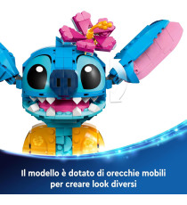 Lego Disney - Stitch - Lego 43249 con parti mobili, camicia e cono gelato Anni 9+ 730pz Lego Disney - Stitch - Lego 43249 con parti mobili, camicia e cono gelato Anni 9+ 730pz