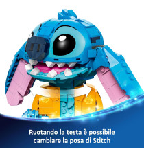 Lego Disney - Stitch - Lego 43249 con parti mobili, camicia e cono gelato Anni 9+ 730pz Lego Disney - Stitch - Lego 43249 con parti mobili, camicia e cono gelato Anni 9+ 730pz