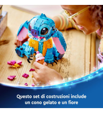 Lego Disney - Stitch - Lego 43249 con parti mobili, camicia e cono gelato Anni 9+ 730pz Lego Disney - Stitch - Lego 43249 con parti mobili, camicia e cono gelato Anni 9+ 730pz