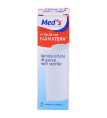 Benda di garza orlata - 10 cm x 5 mt - Med's - conf. 12 pezzi