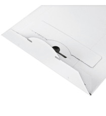 Busta a sacco - in cartone - chiusura autoadesiva - 260 x 345 x 30 mm - bianco - Colompac